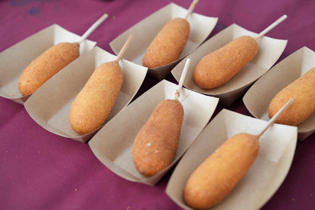 corn dog live station