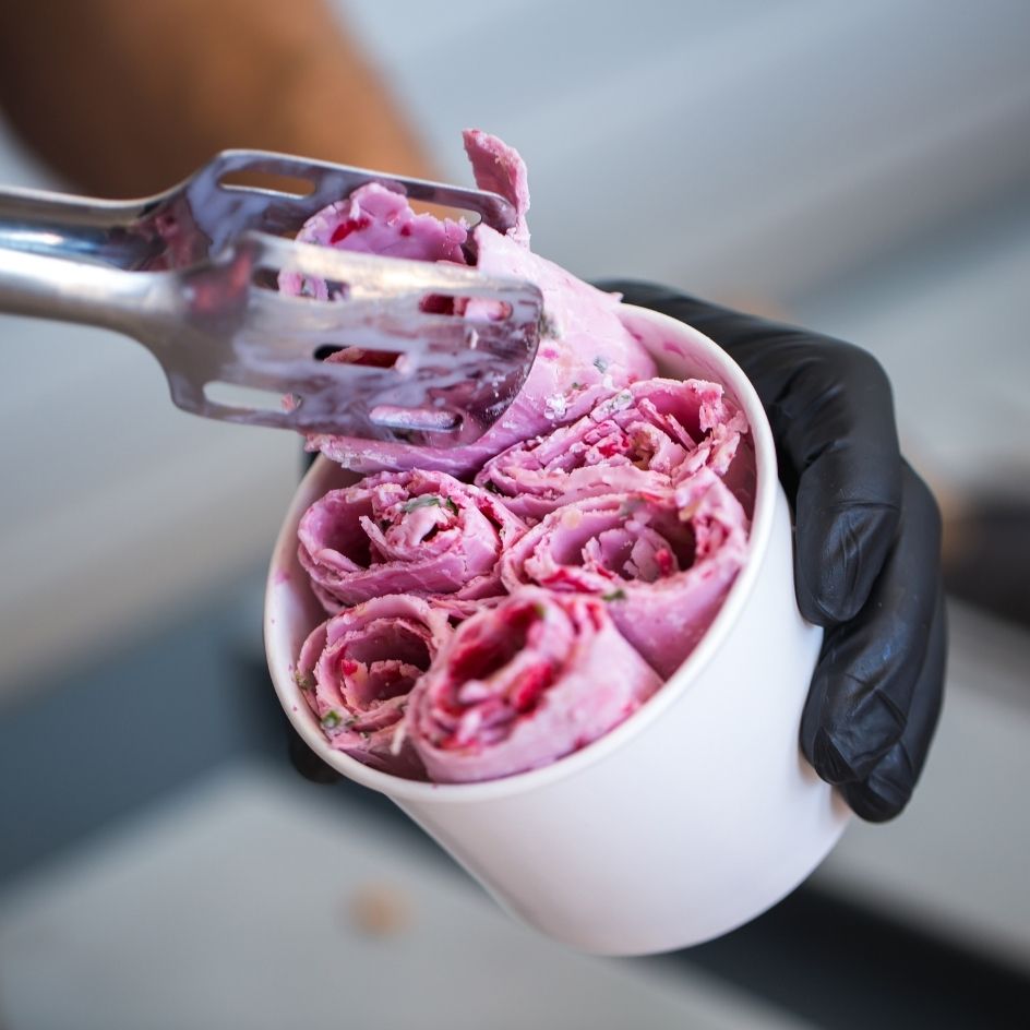 Thai Rolled Ice Cream Live Station