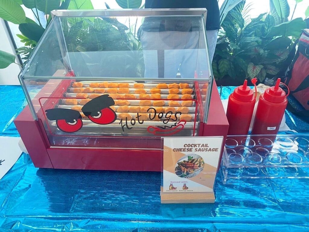 cocktail sausages live station