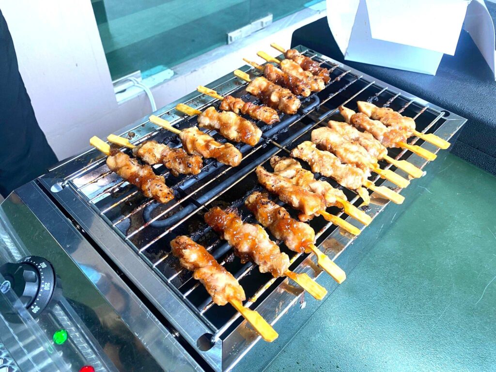 beef satay live station