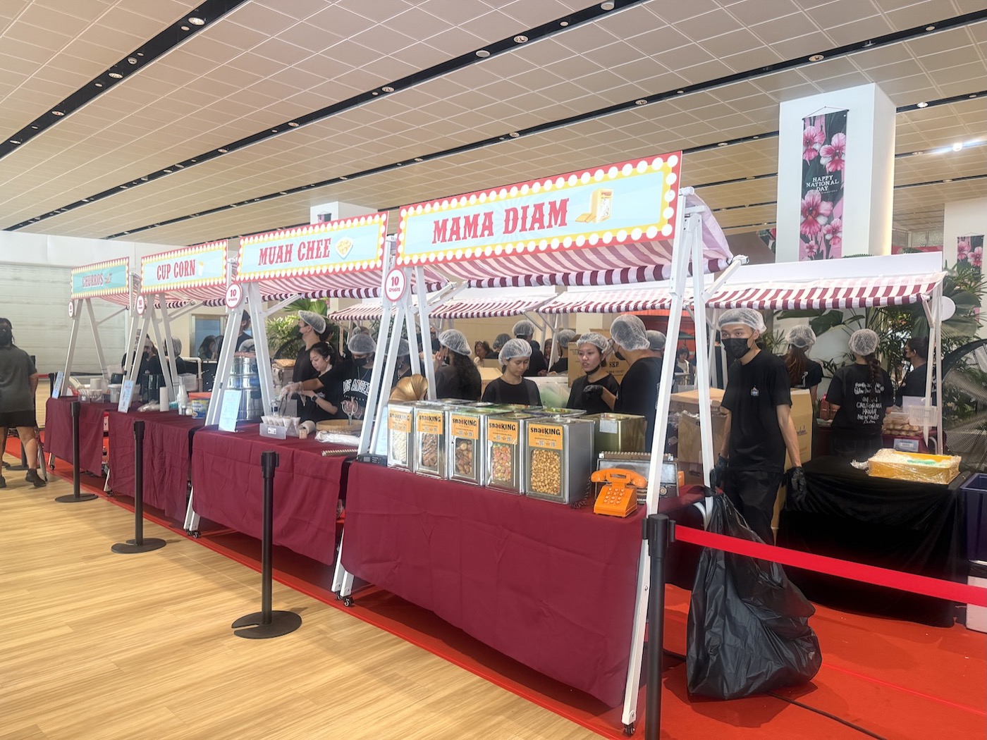 Carnival market booth rental in Singapore