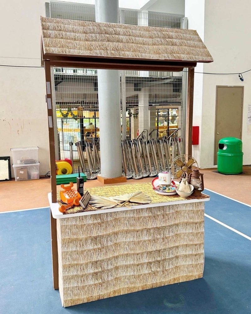 Kampung-style food booth rental Singapore
