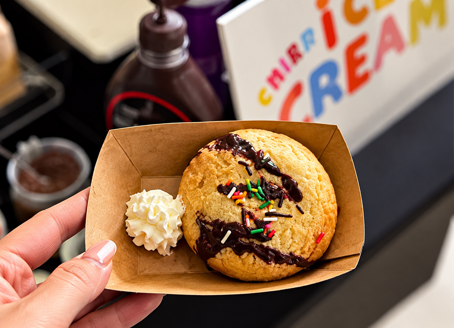 fried ice cream live station — Fried Ice Cream Live Station